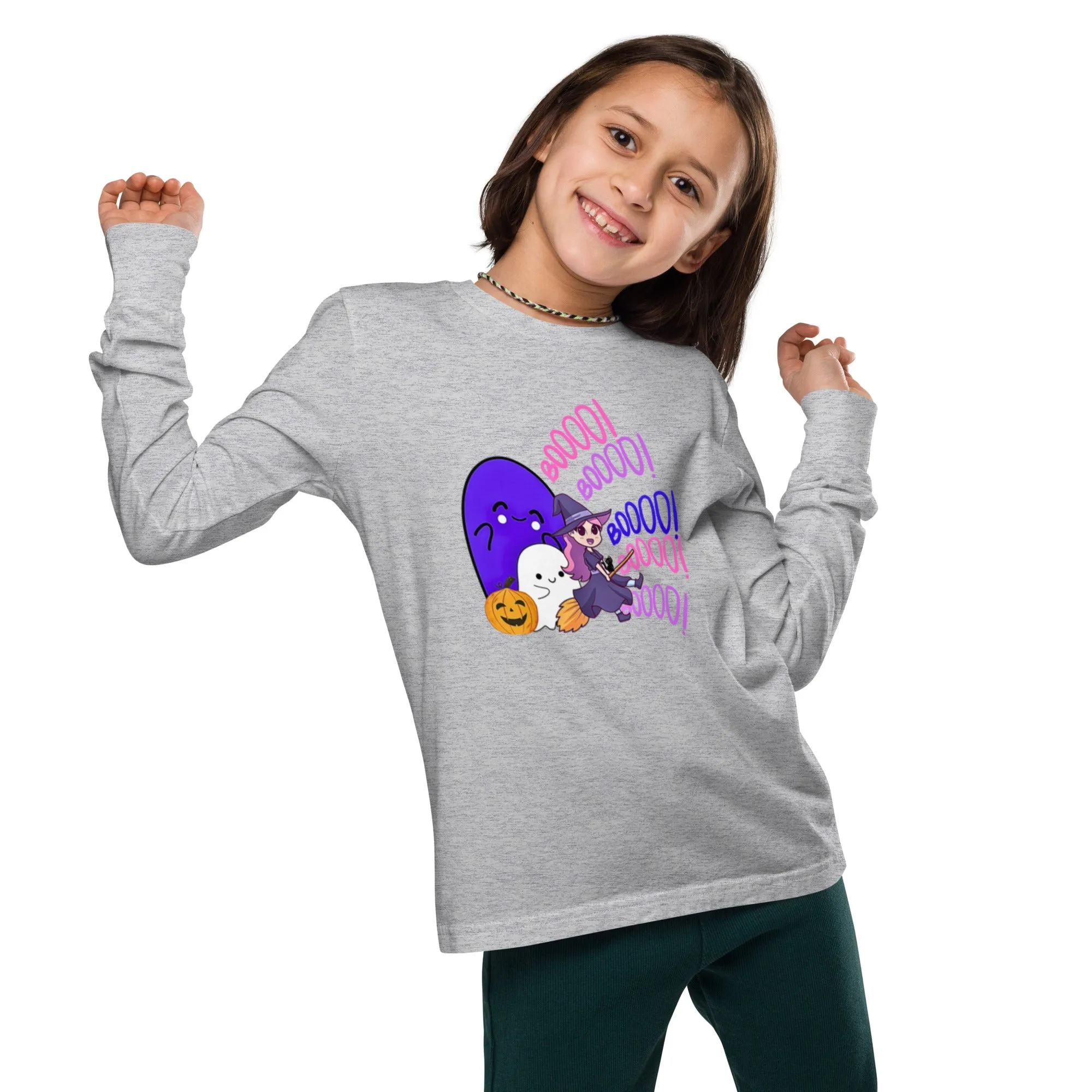Boo Youth Long Sleeve Tee