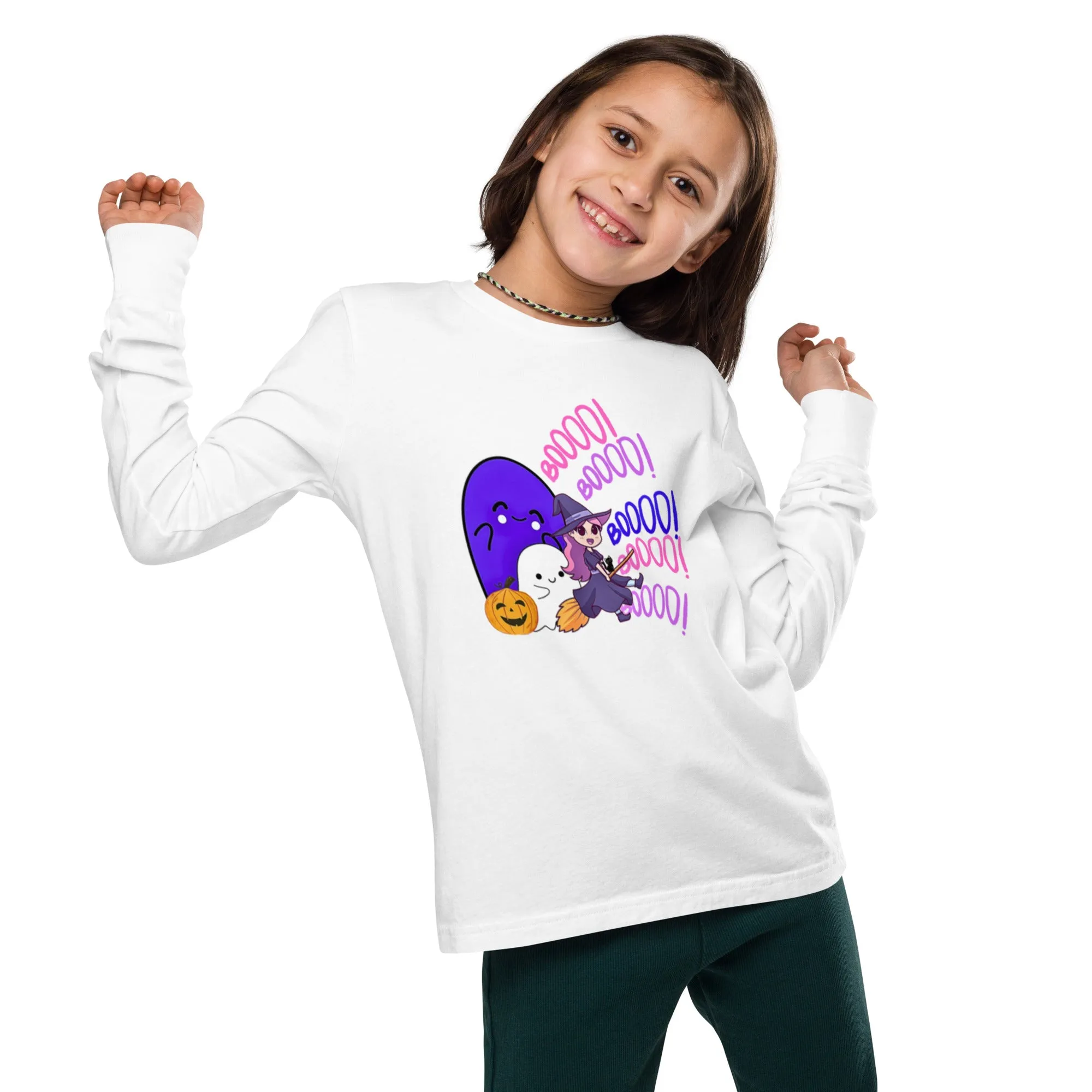 Boo Youth Long Sleeve Tee