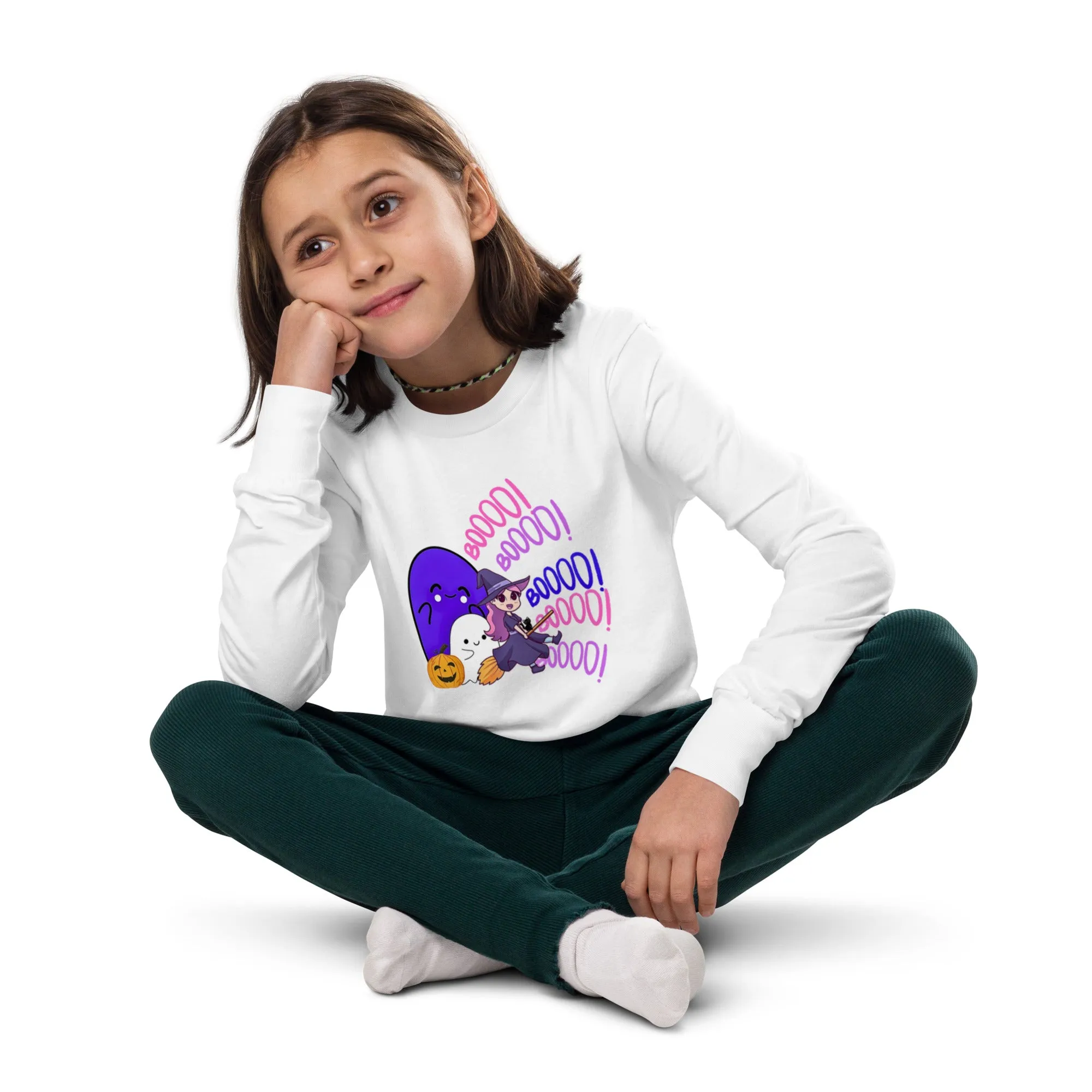Boo Youth Long Sleeve Tee