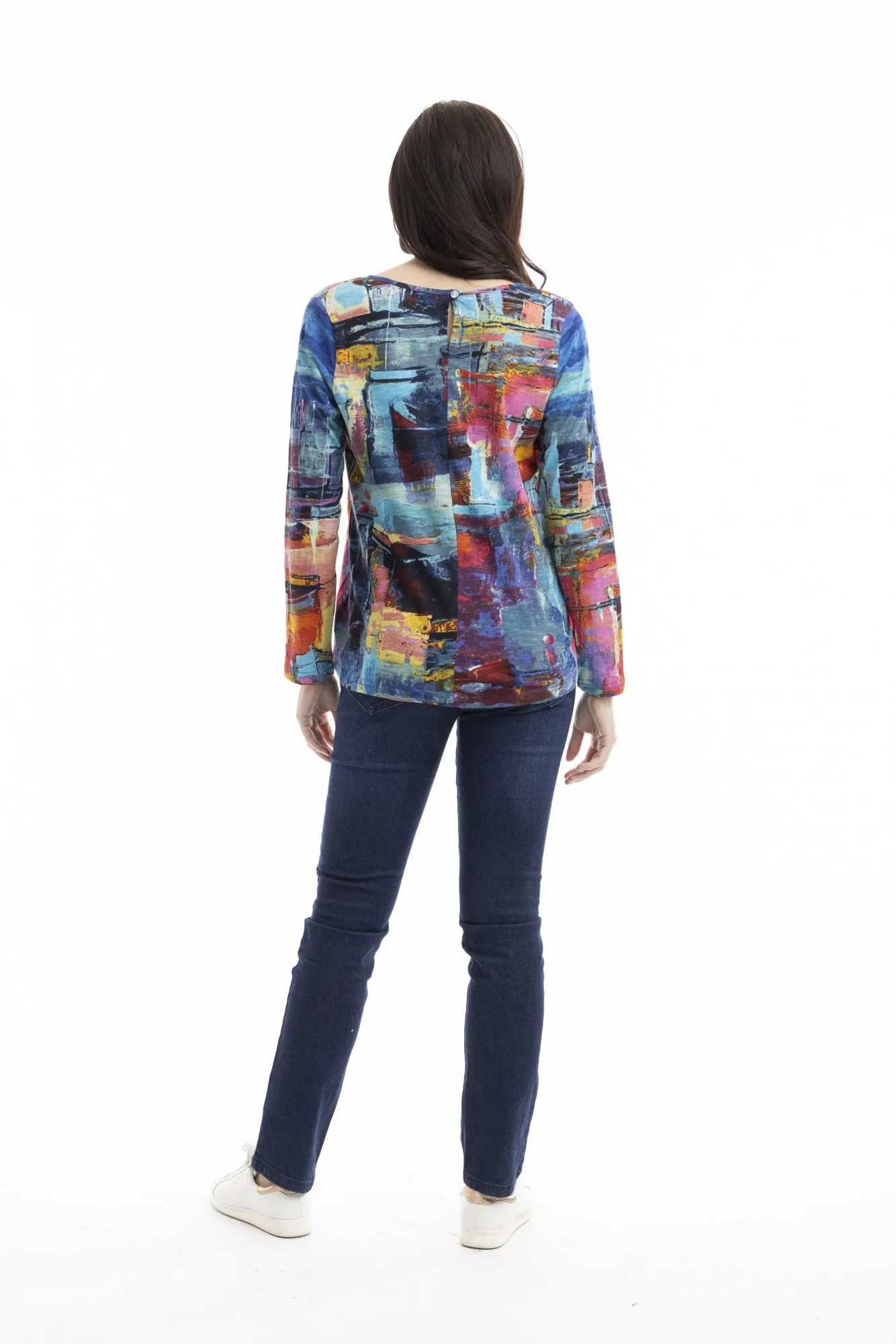 Contemporary V Long Sleeve T-Shirt - Night Boats