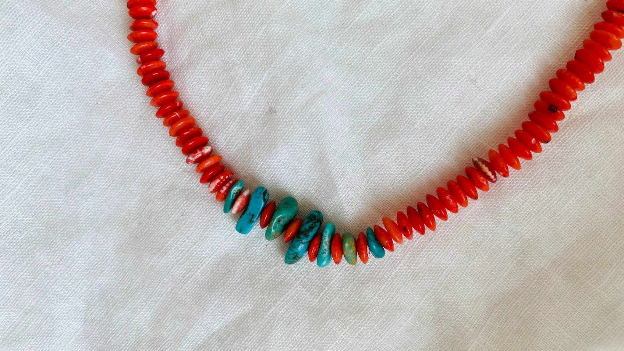 Coral and Turquoise Necklace