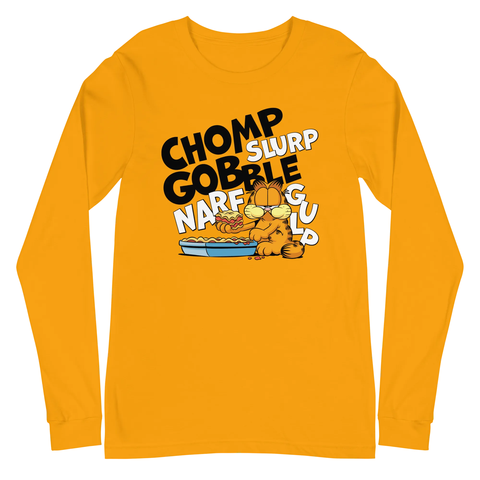 Garfield CHOMP Adult Long Sleeve T-Shirt