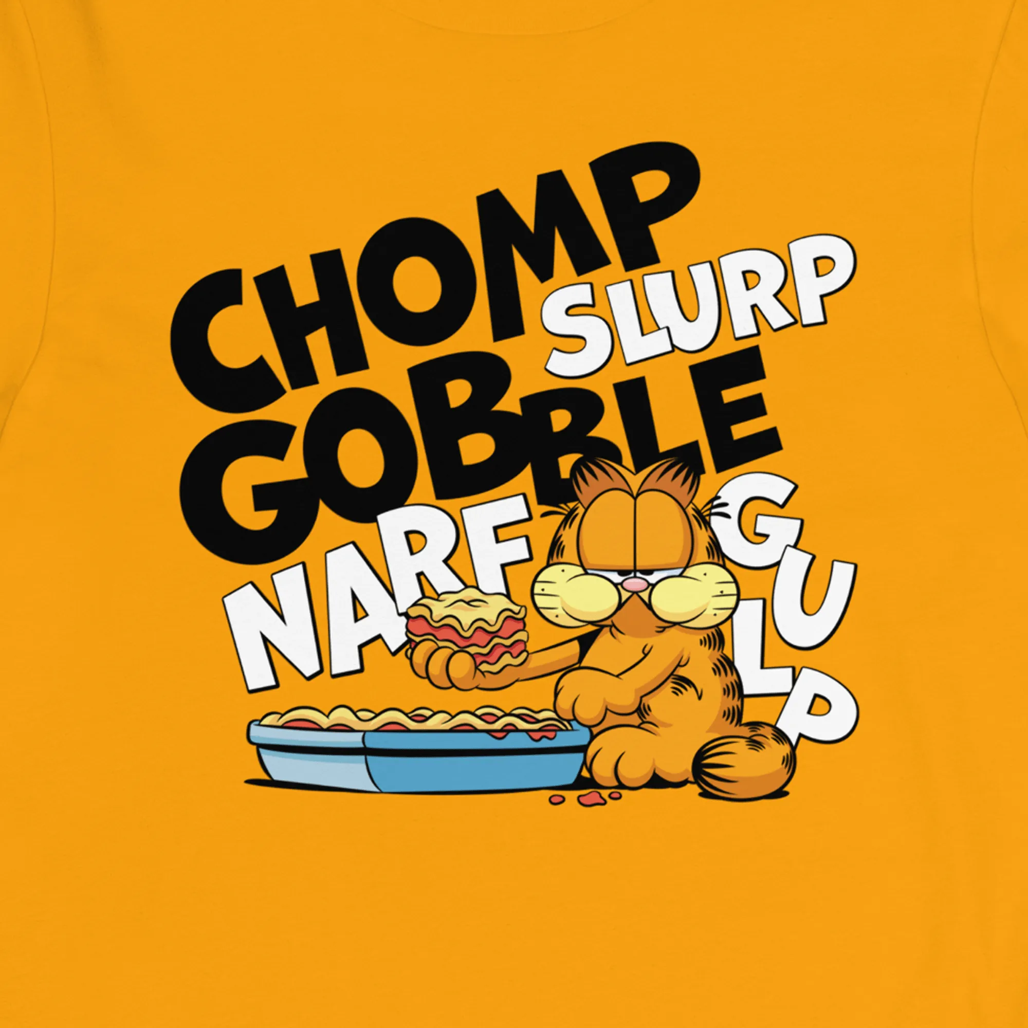 Garfield CHOMP Adult Long Sleeve T-Shirt