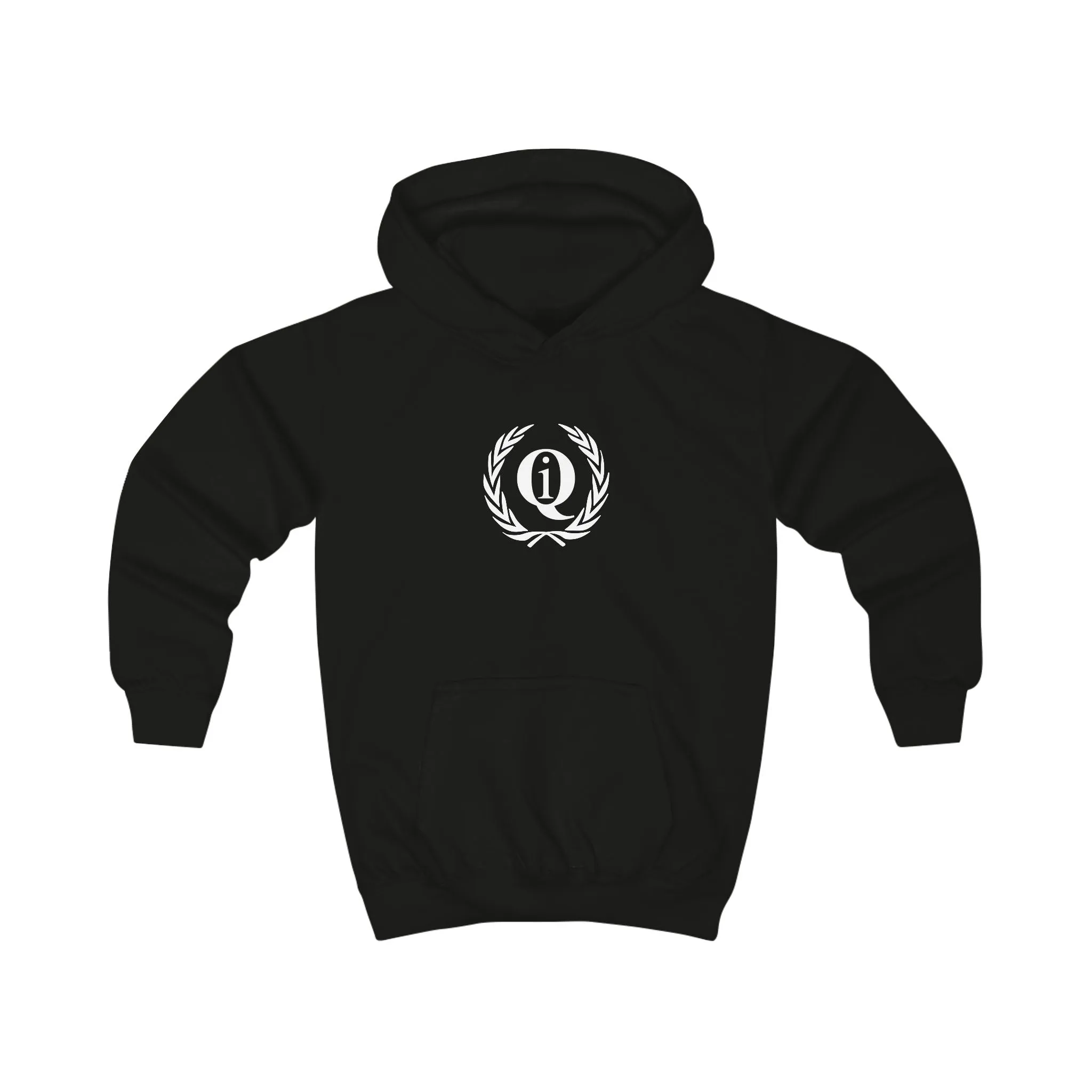 Kids Cozy White Hoodie with Logo - Perfect for Playtime and Everyday Wear