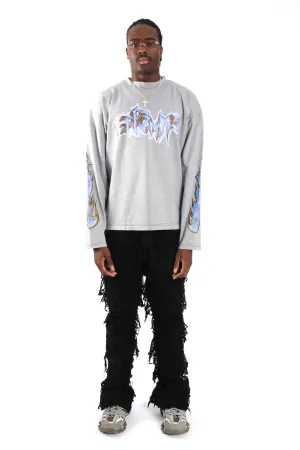 Long Sleeve Flame Grey