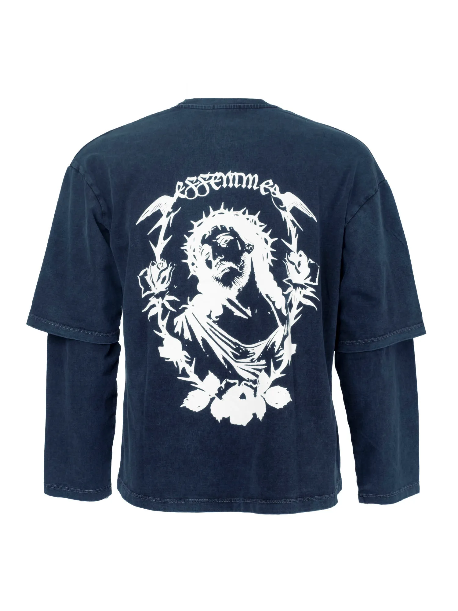 Long Sleeve Jesus Petrol