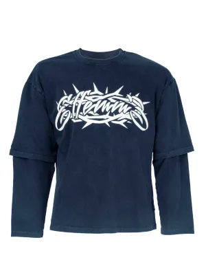 Long Sleeve Jesus Petrol