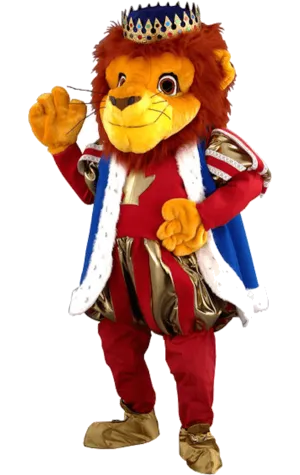 Luxury King Lion Mascot Costume