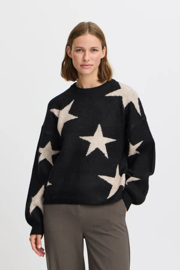 MINYA Starry Monochrome Jumper