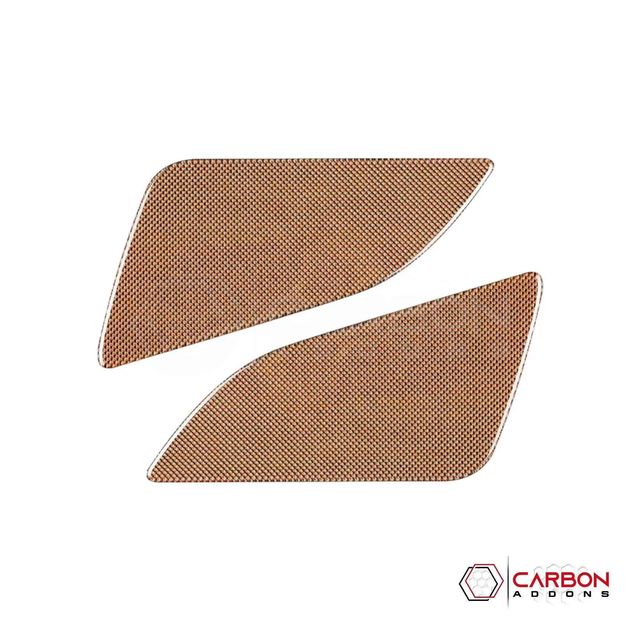 Mustang 2010-2014 Reflective Carbon Fiber Rear Seat Arm Rest Trim Overlay