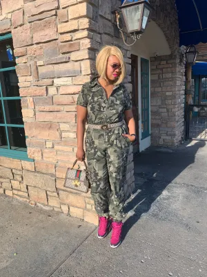**Sale** Camouflage Jumpsuit
