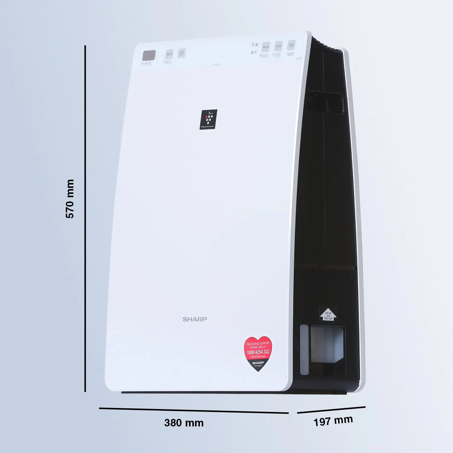 Sharp Plasmacluster Air Purifier with Humidification, for Rooms of up to 226 sq ft ‎KC-F30E-W