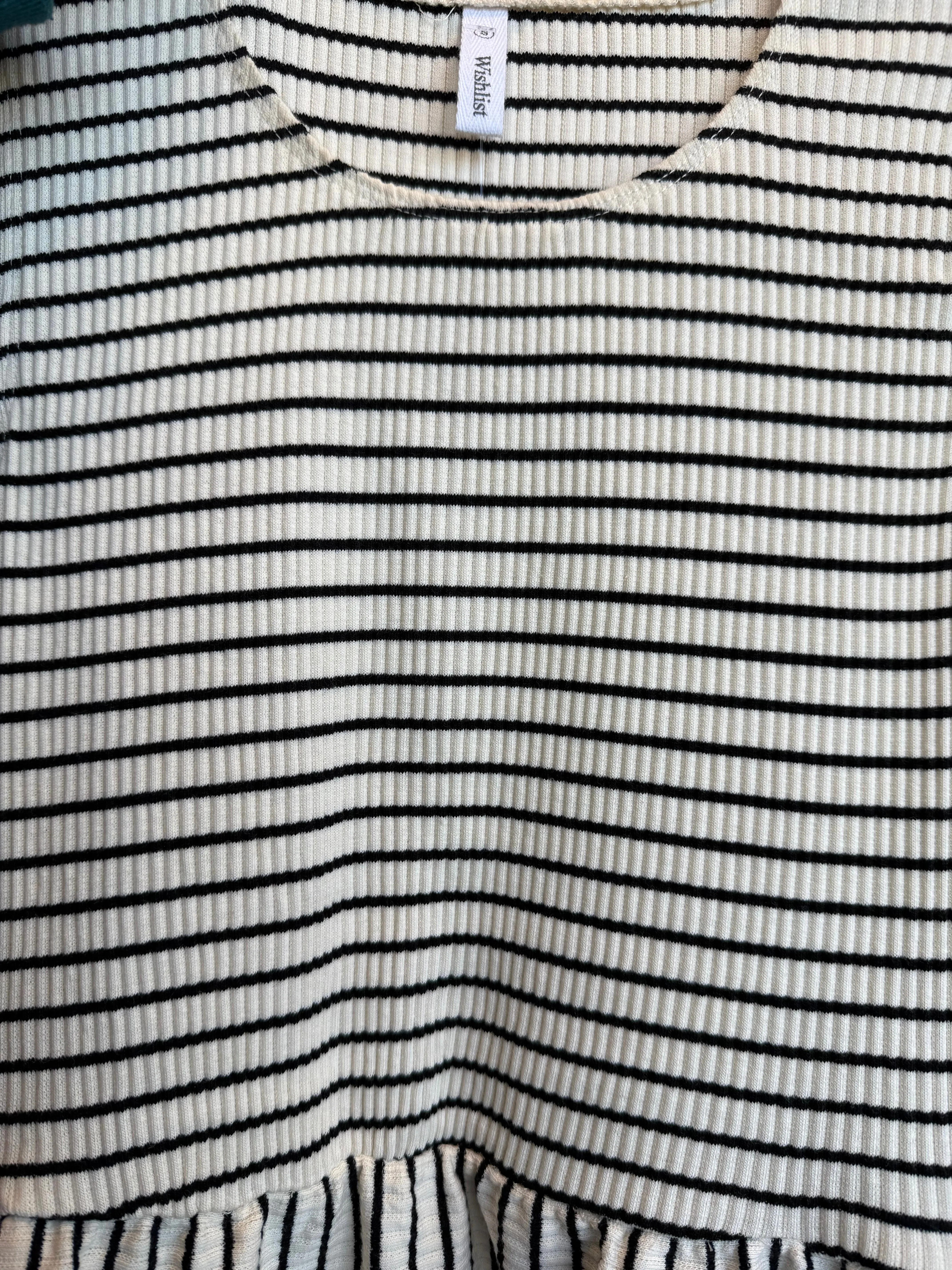 Striped Knit Midi Dress