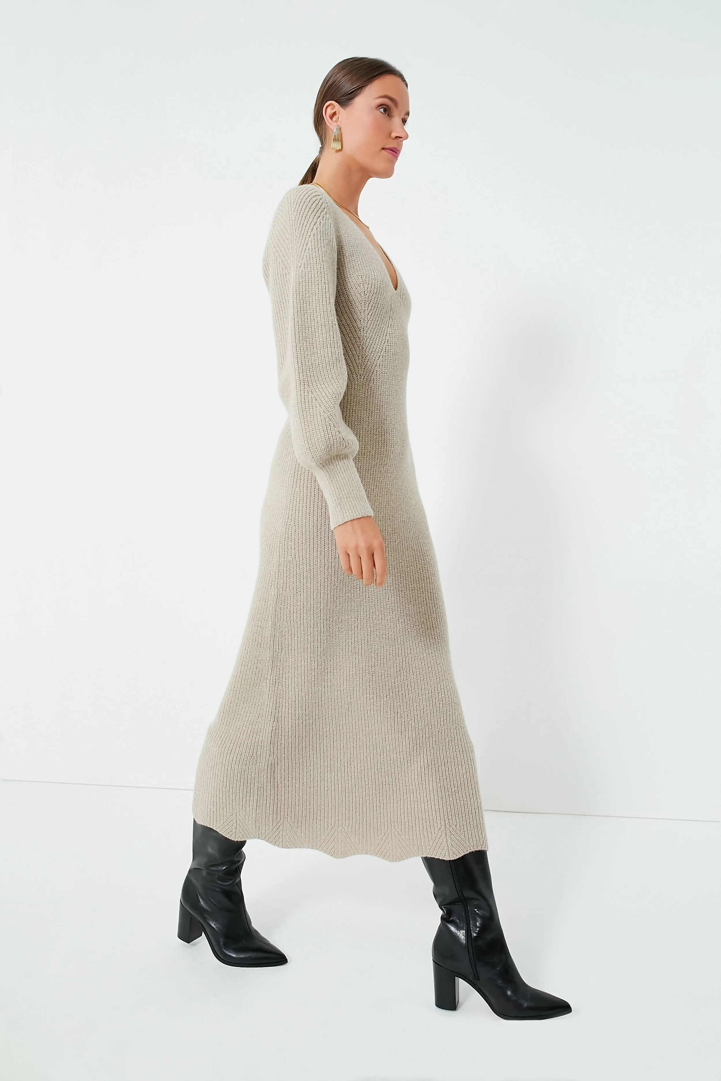 Taupe Bellagio Knit Dress