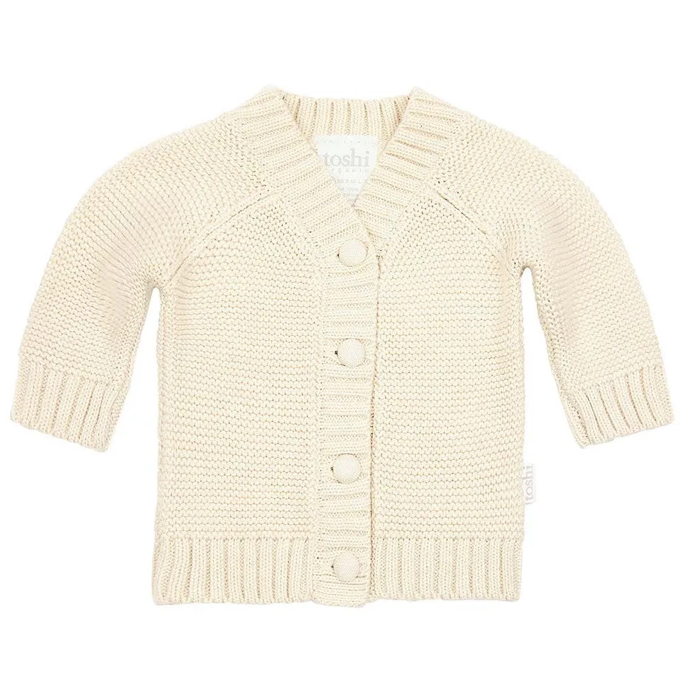 Toshi Organic Cardigan - Andy / Feather