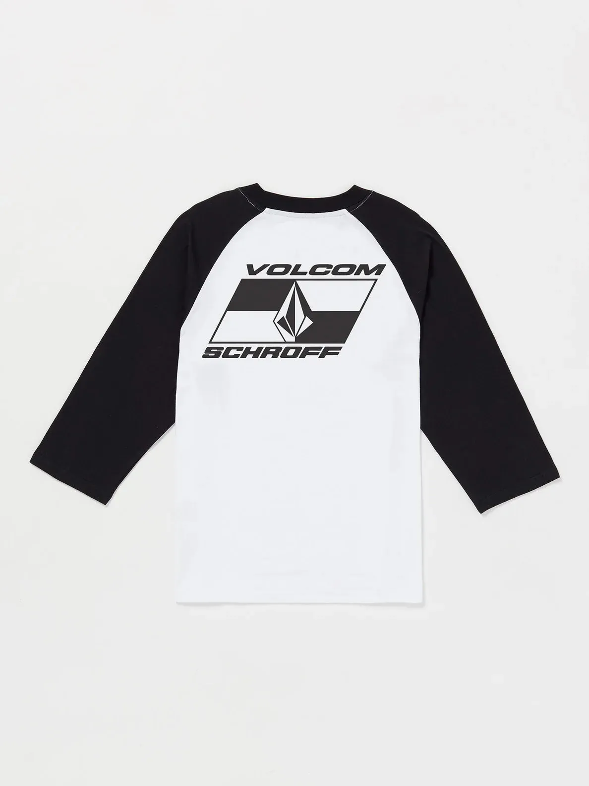 Volcom X Schroff Men's 3/4 Raglan T-Shirt White A4322405_WHT