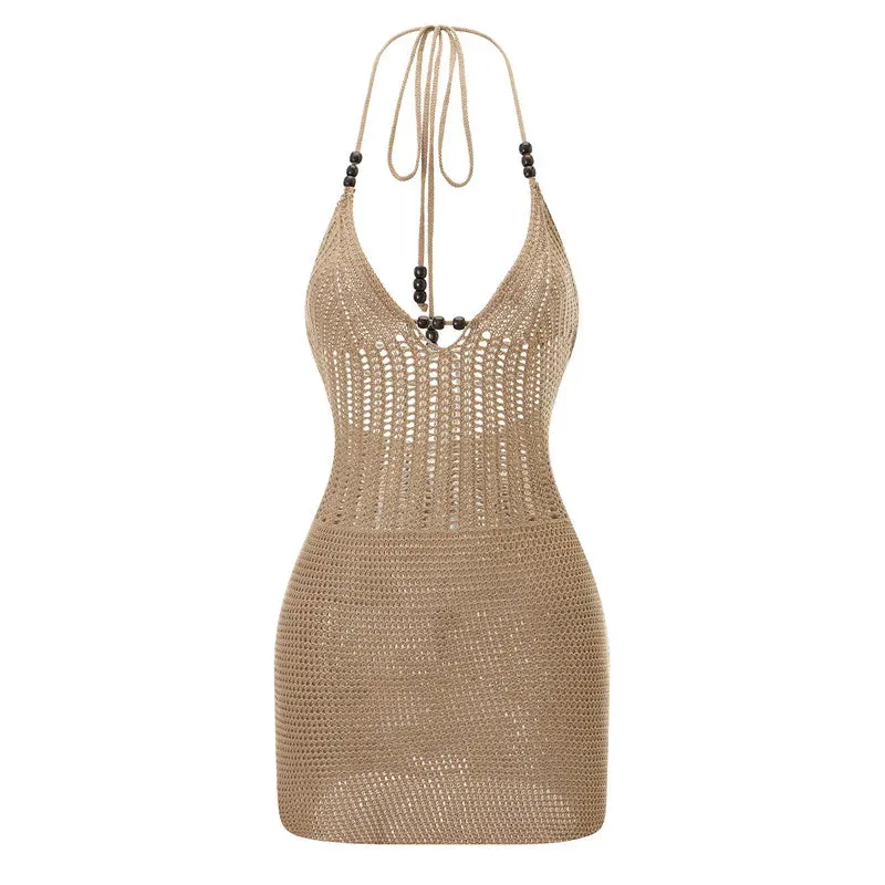 Yula Backless Halter Mini Dress