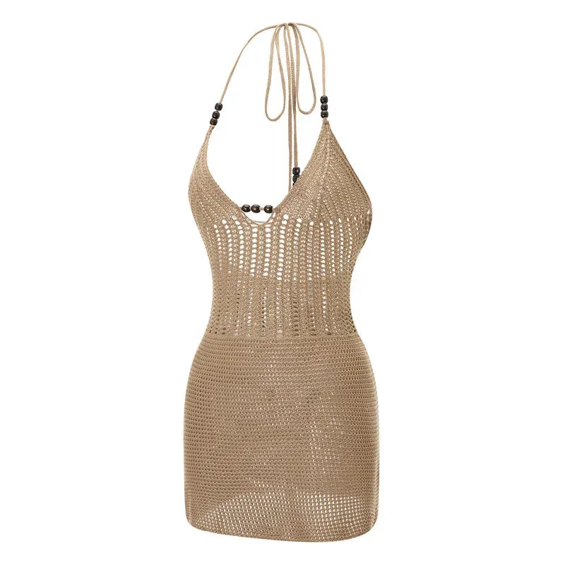 Yula Backless Halter Mini Dress
